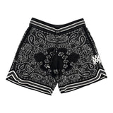 AMIRI Bandana B-Ball Shorts Black