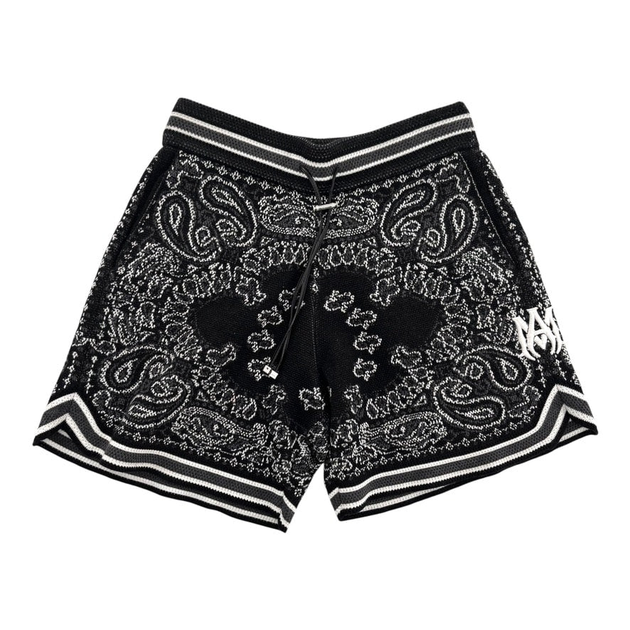 AMIRI Bandana B-Ball Shorts Black