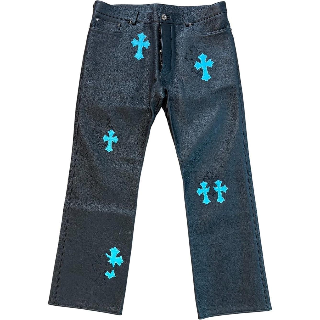 Chrome hearts 22 Patch Leather On Leather Pants