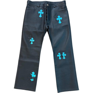 Chrome hearts 22 Patch Leather On Leather Pants