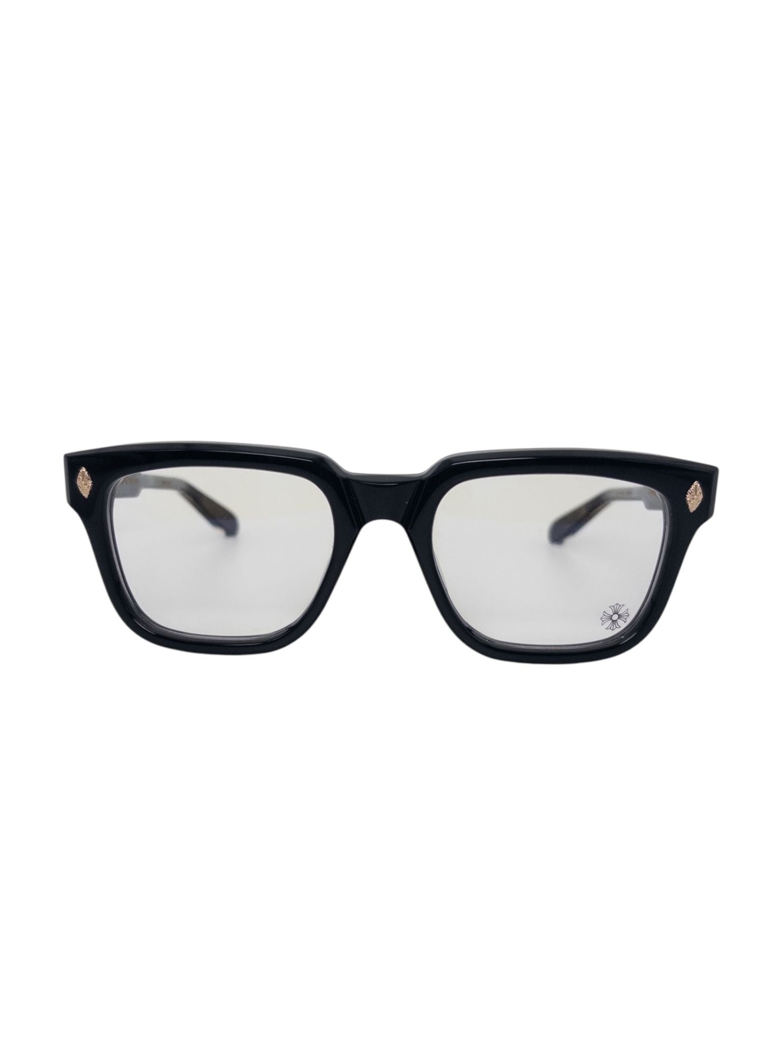 Chrome Hearts Ambidixtrous Glasses Black/Gold Frames