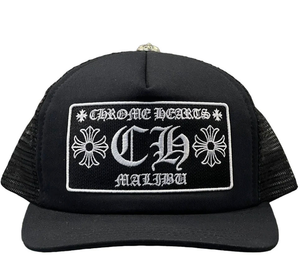 Chrome Hearts CH Malibu Store Exclusive Trucker Hat Black