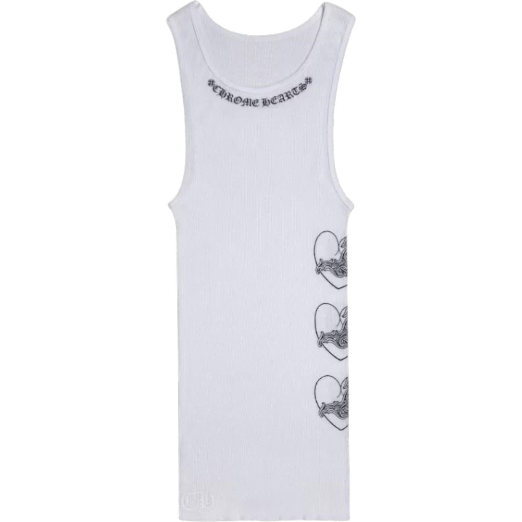 Chrome Hearts Love You Rib Tank White/Black