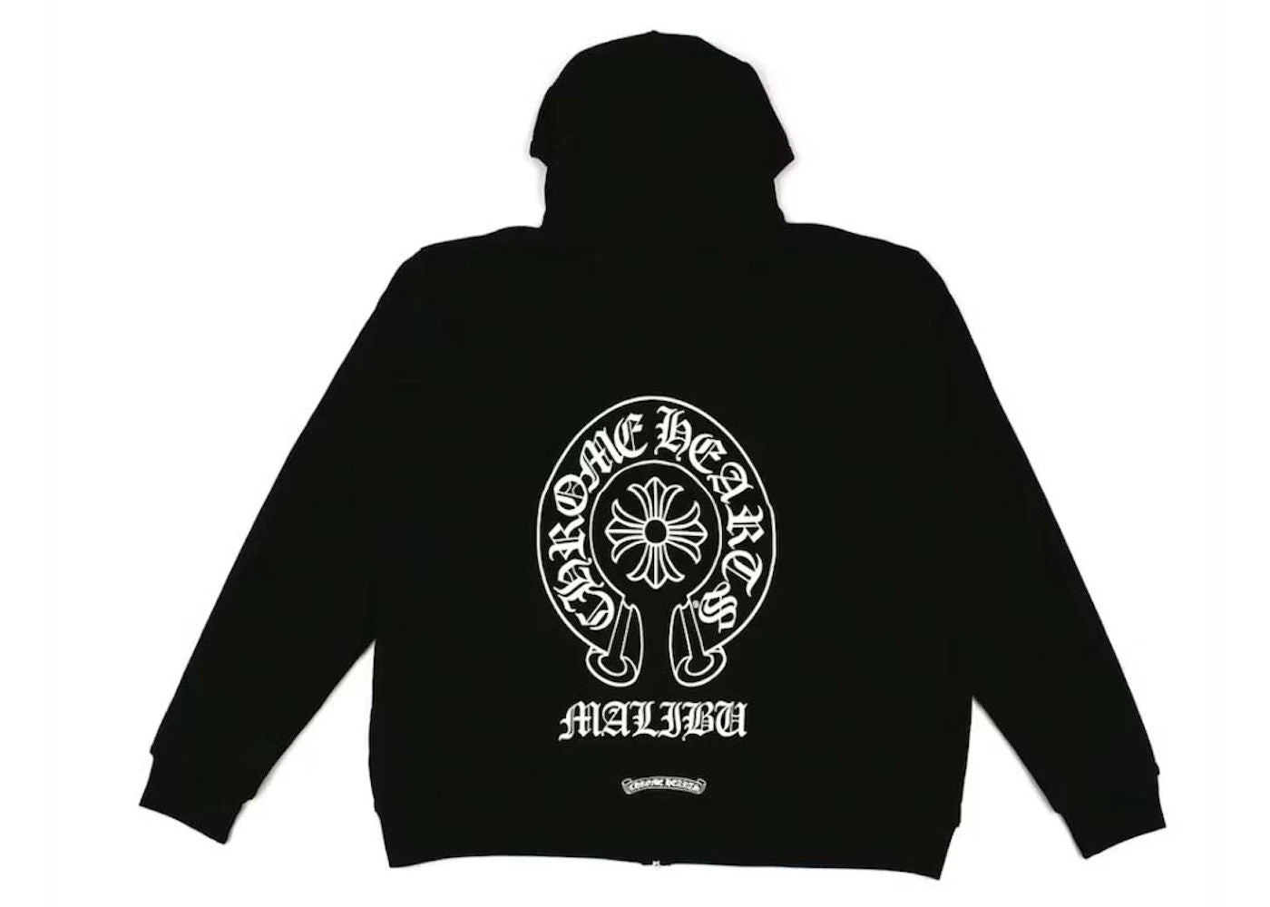 Chrome Hearts Malibu Exclusive Horseshoe Zip-Up Hoodie (Sleeveless Design) Black - Like New