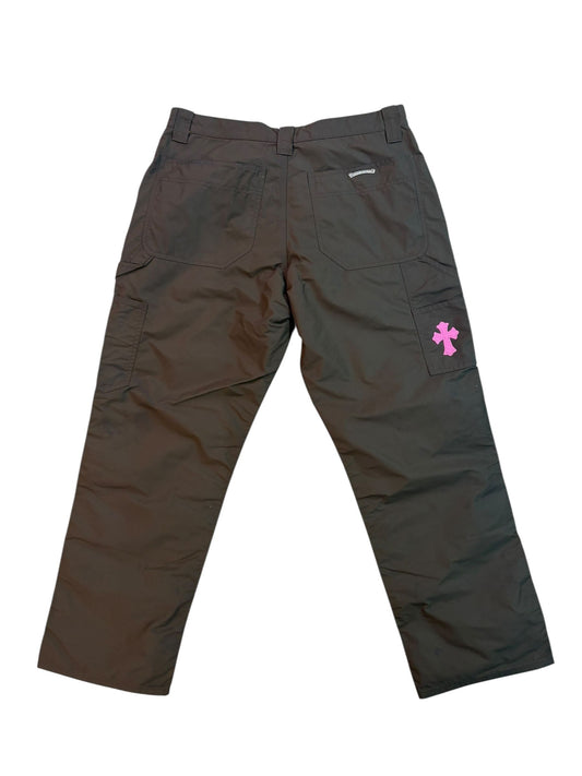 Chrome Hearts Nylon Single Patch Double Knee Carpenter Pant Brown - Lightly Worn