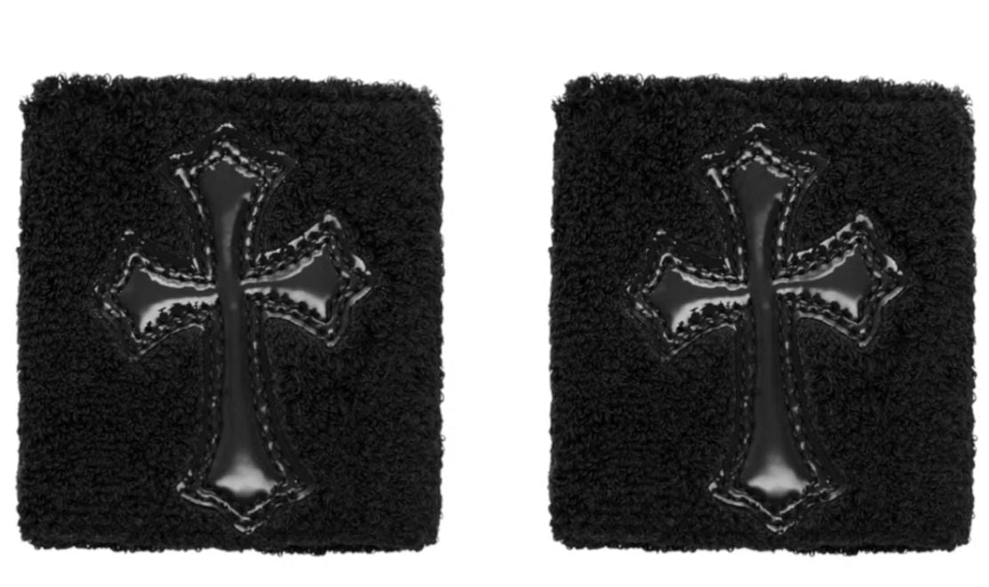 Chrome Hearts Patch Wrist Straps Black