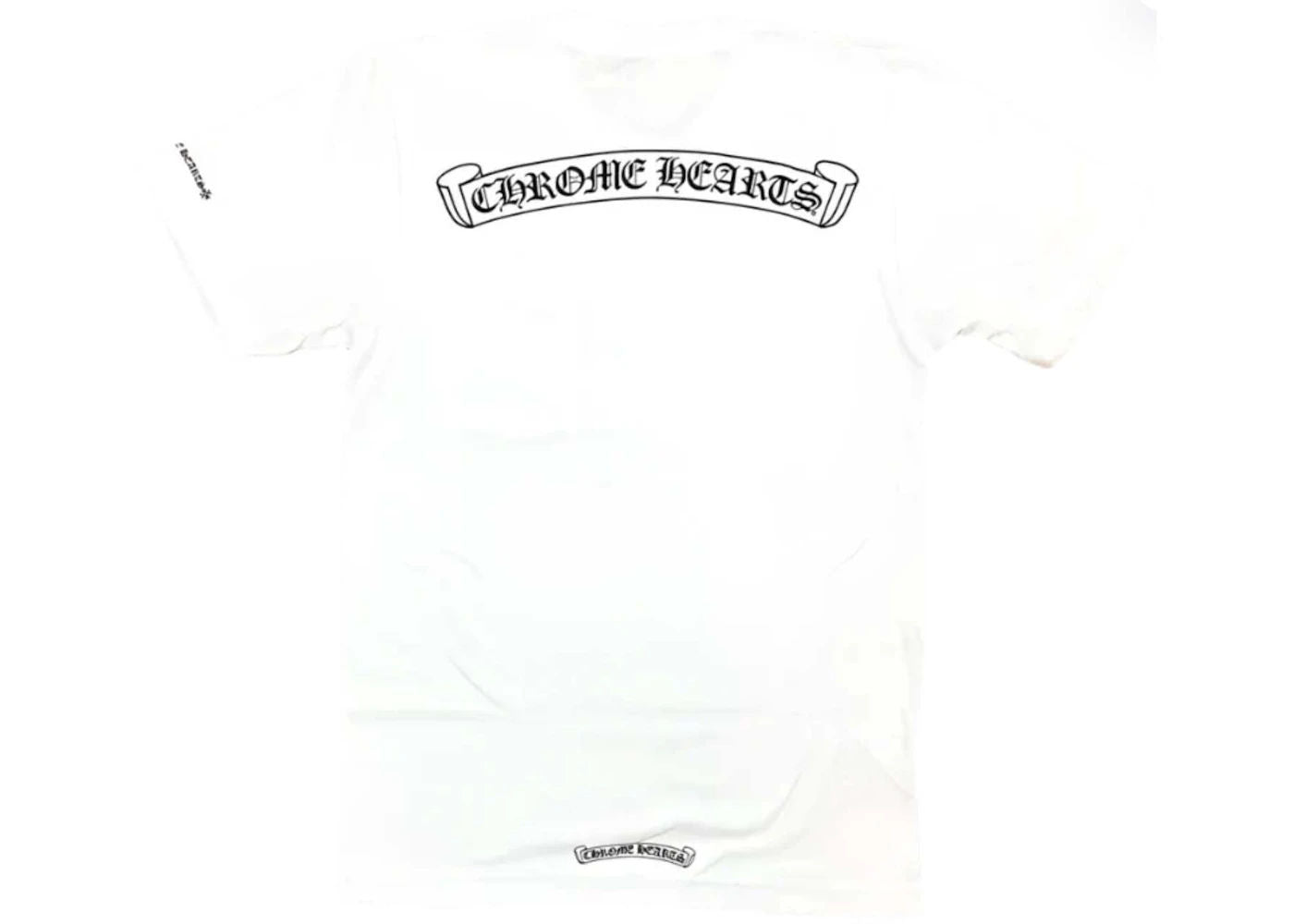 Chrome Hearts Scroll Logo Pocket T-shirt White - Lightly Worn