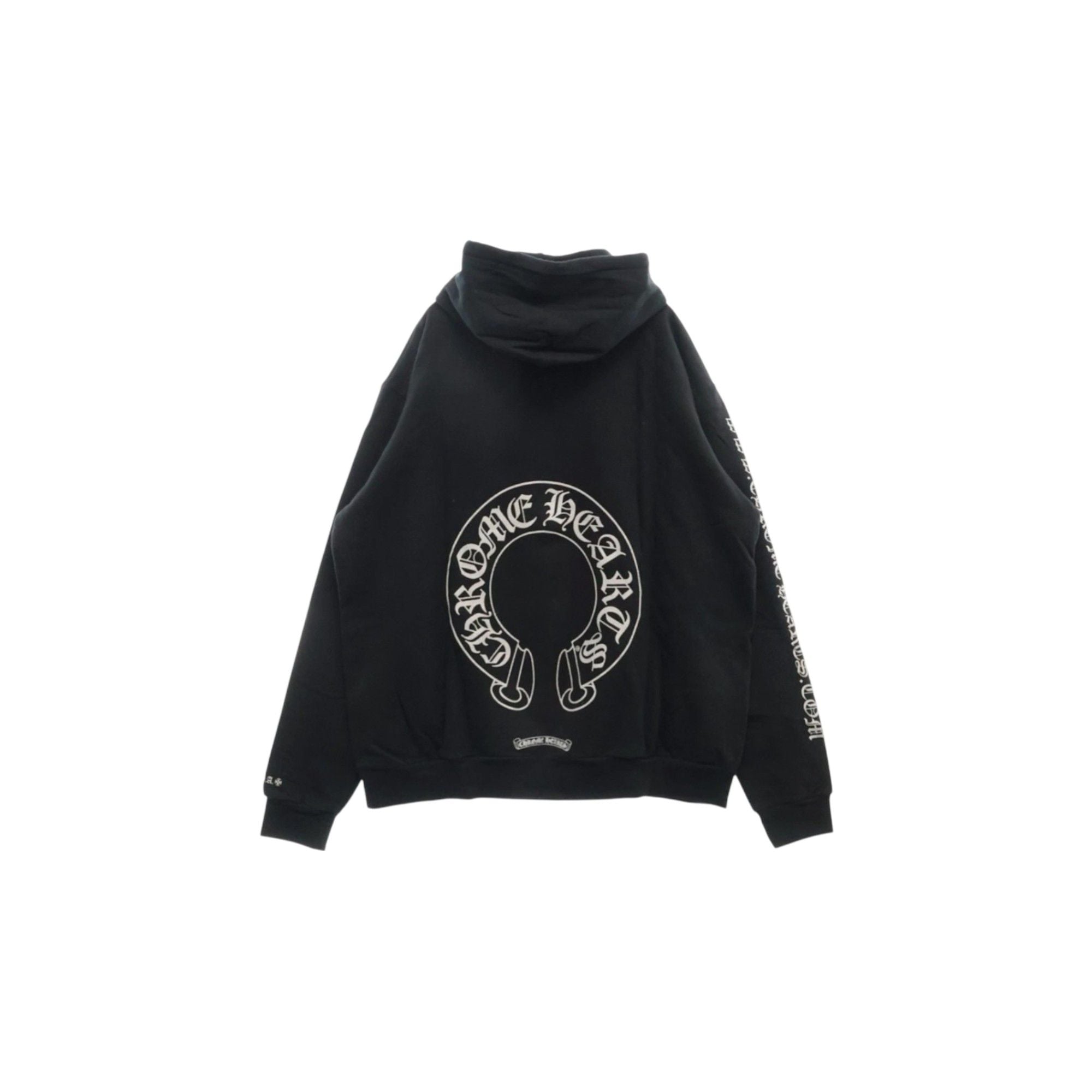 Chrome Hearts Silver Glitter Hoodie Black