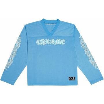 Chrome Hearts Sports Mesh Warm Up Jersey Blue - Like New