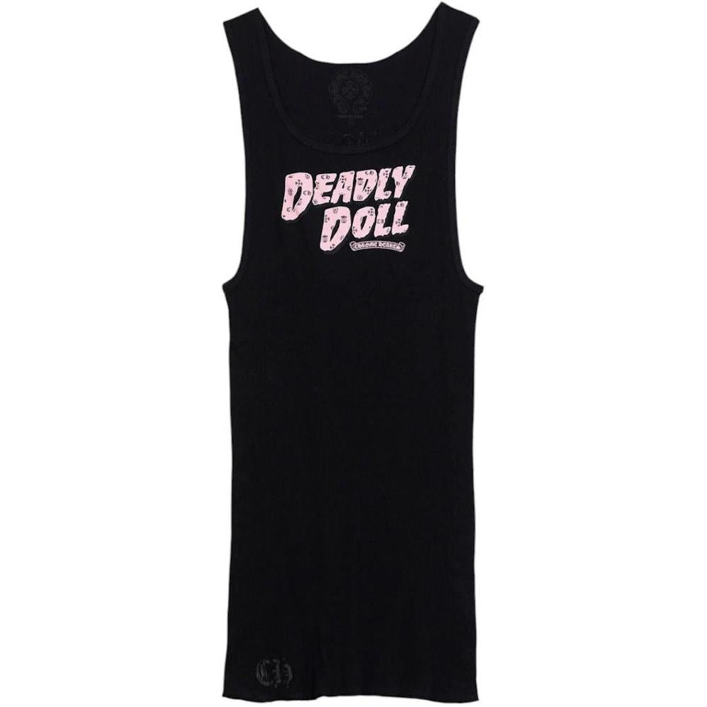 Chrome Hearts x Deadly Doll Tank Top Black/Pink