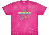 Balenciaga Women's 90/10 Large Fit Vintage T-Shirt Dark Pink