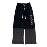 Satoshi Nakamoto Double Layer Studded Sweatpants Black