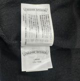 Chrome Hearts Glitter 1988 Vertical Logo Zip-Up Hoodie Black