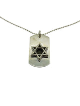 Chrome Hearts Star of David Dog Tag Necklace