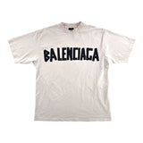 Balenciaga Tape Tee Cream & Black