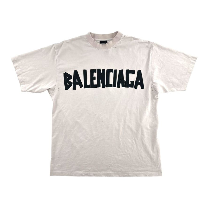Balenciaga Tape Tee Cream & Black