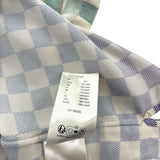 Louis Vuitton Damier Gradient Printed Silk Polo Shirt Multicolor