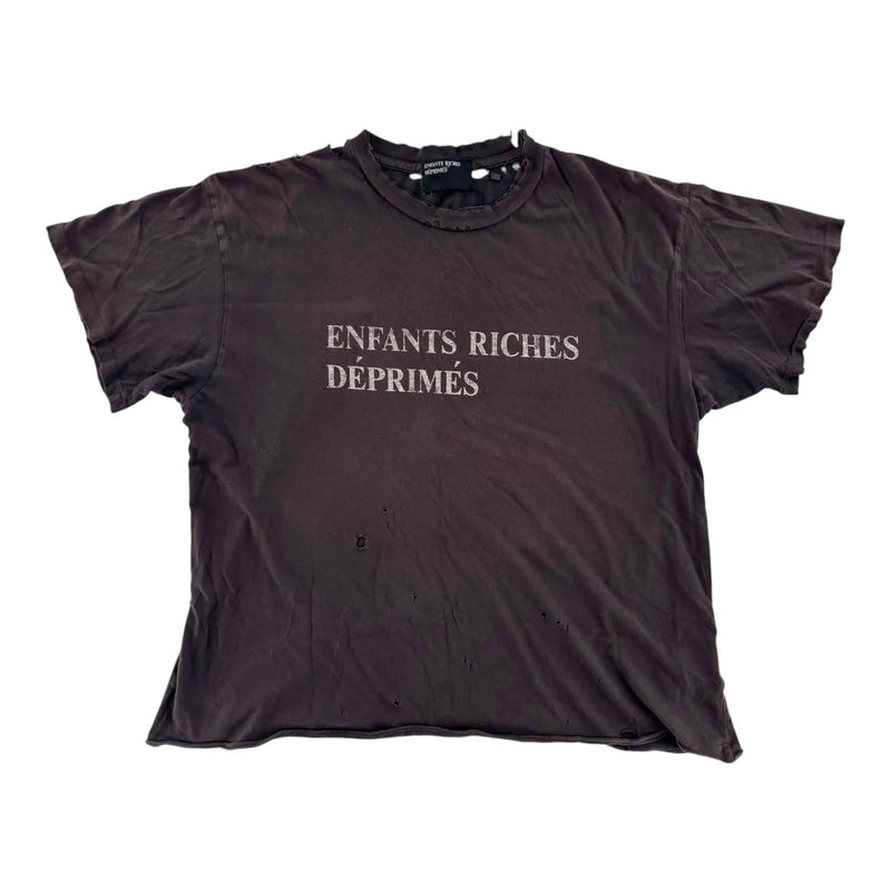 ERD Thrashed Logo Tee Grey
