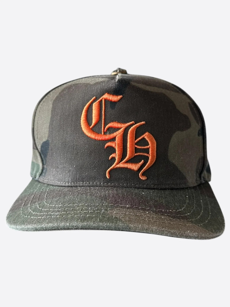 Chrome Hearts CH Logo Hat Camouflage Orange
