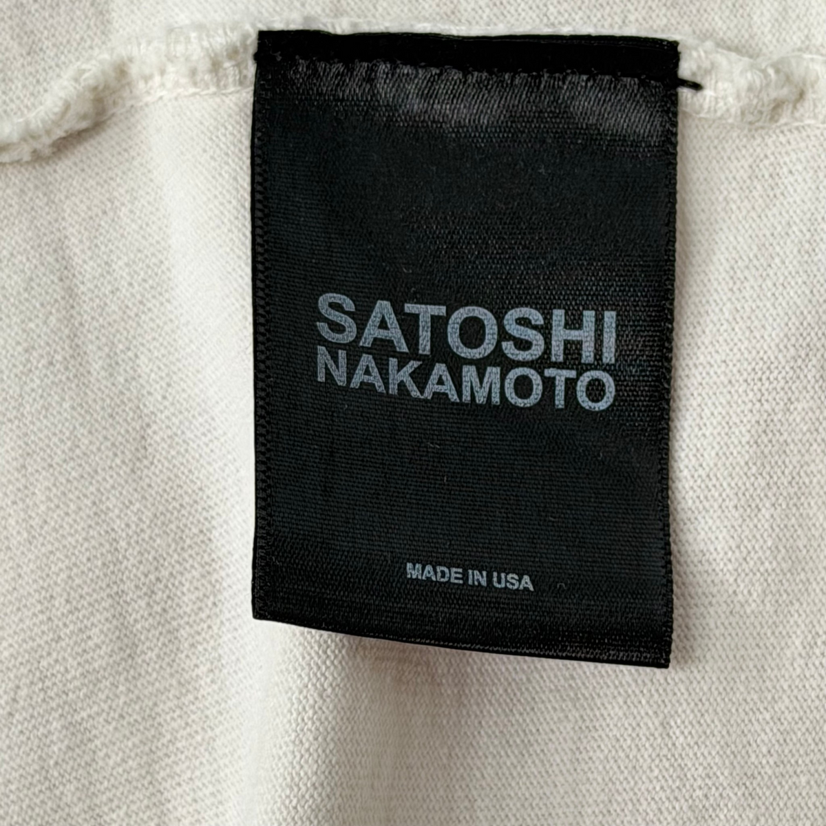 Satoshi Globe of Death Vintage Cutoff Tee White