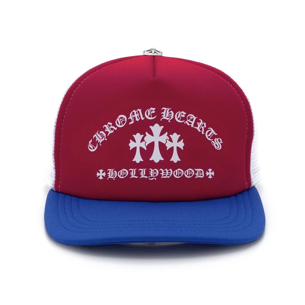 Chrome Hearts King Taco Trucker Hat Red White Blue