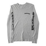 Chrome Hearts Scroll Logo Long-Sleeve Thermal Tee White