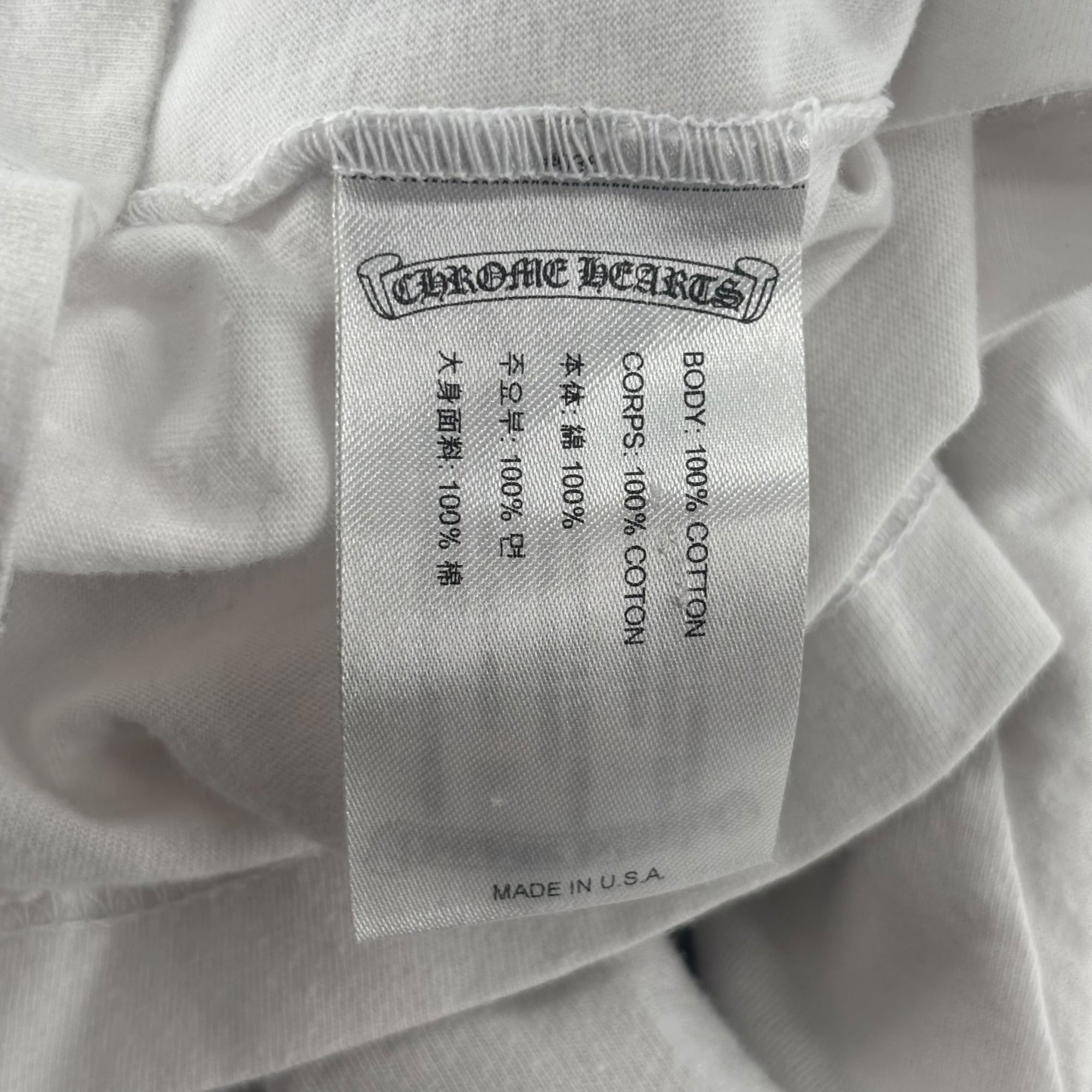 Chrome Hearts Triple Cross Horseshoe Logo Pocket Shirt White Camo