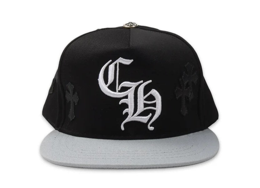 Chrome Hearts Cross Patch Hat Black Grey
