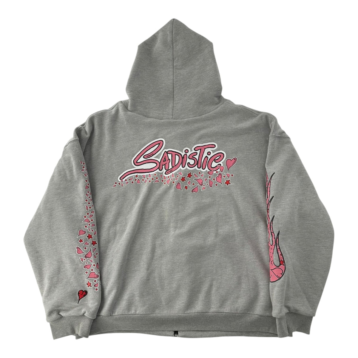 Matty Boy Anti Promo Sadistic Thermal-Lined Zip-Up Hoodie Grey