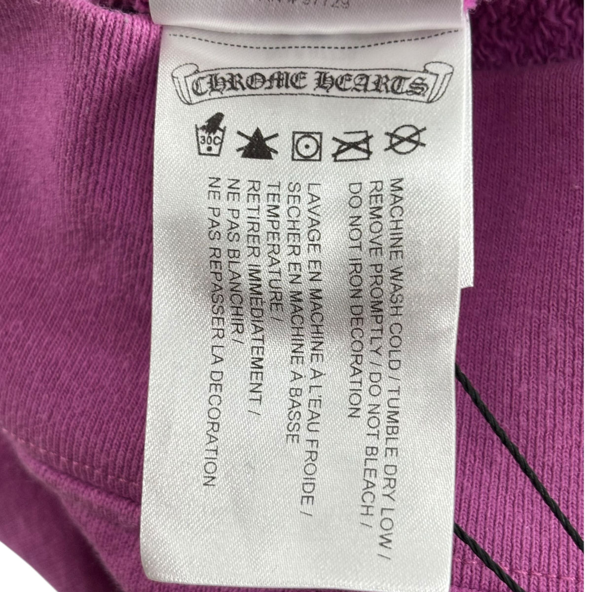 Chrome Hearts Matty Boy Spider Web Crewneck Sweatshirt Purple