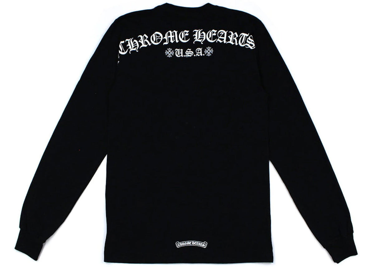 Chrome Hearts Script Letter Logo L/S T-shirt Black