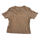 Saint Laurent Logo Tee Brown