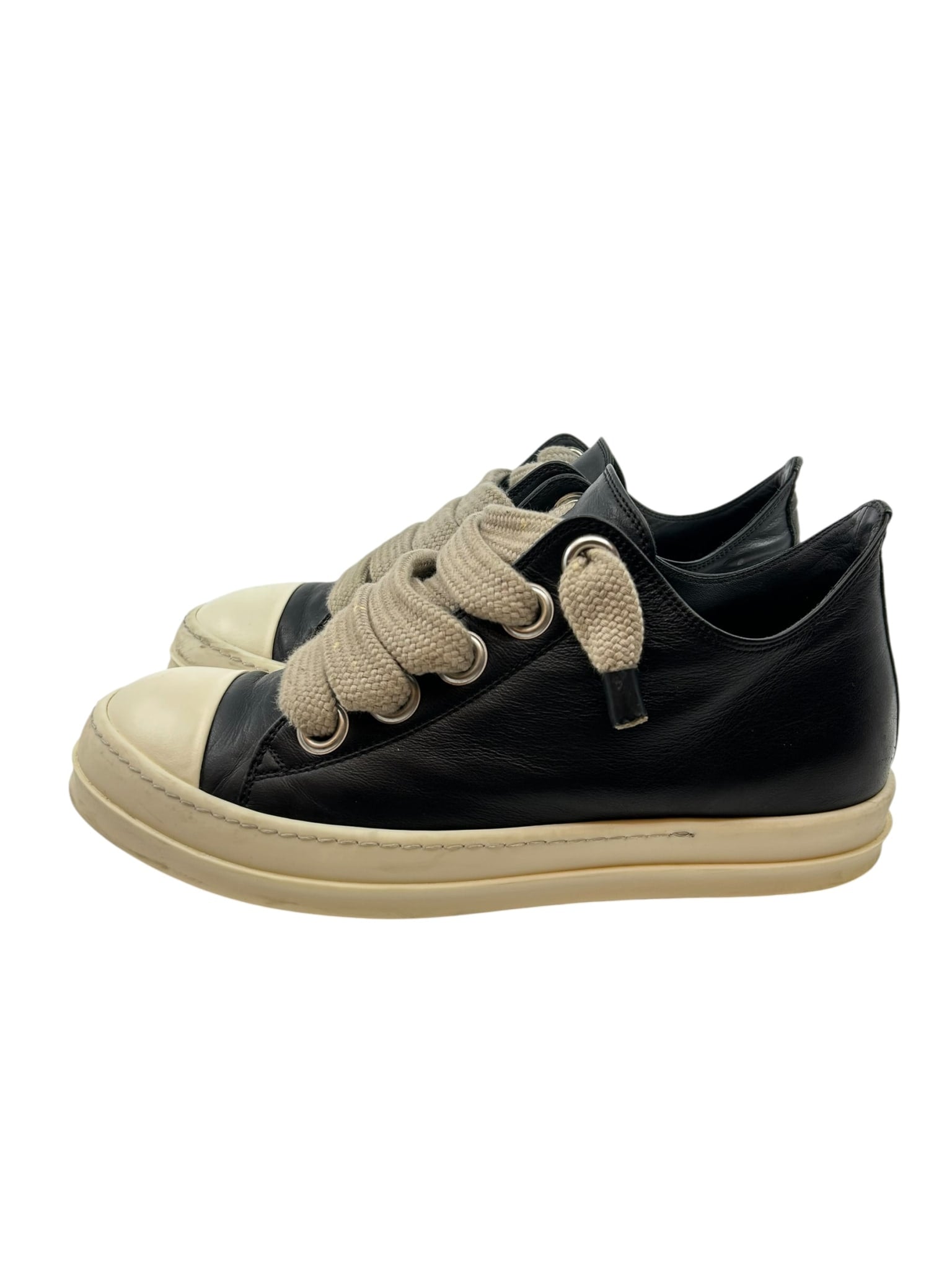 Rick Owens Mainline Jumbo Lace Low Black