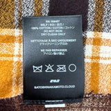 Satoshi Nakamoto Patchwork Logo Flannel Shirt Yellow/Brown