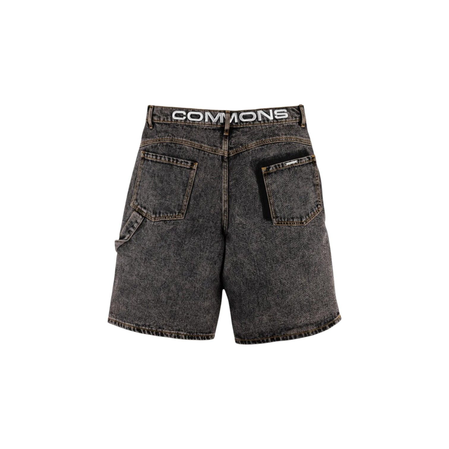 Common Studios Star Washed Denim Shorts Charcoal