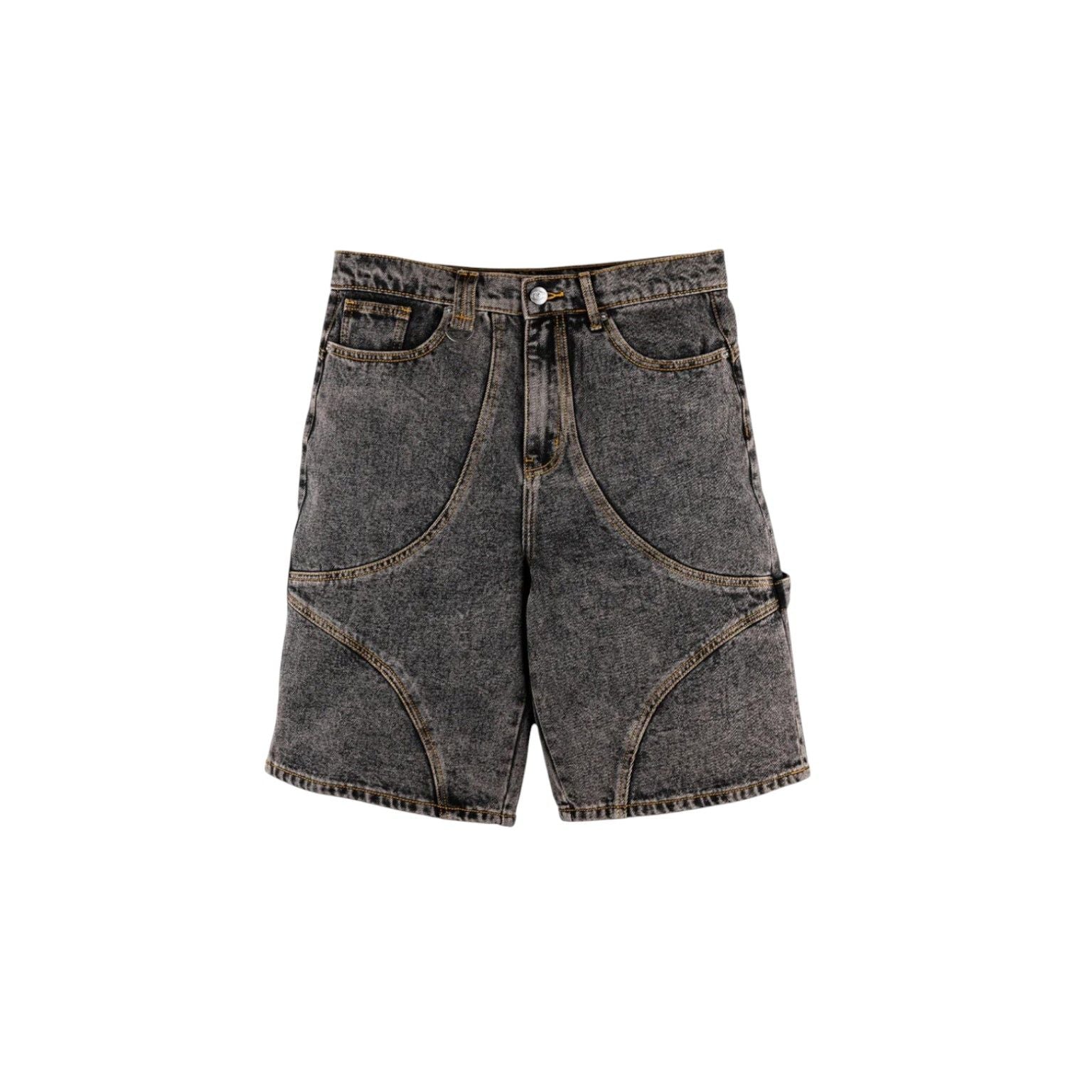 Common Studios Star Washed Denim Shorts Charcoal