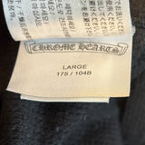 Chrome Hearts Horseshoe Floral Cross Sleeve Zip Up Hoodie Black/White