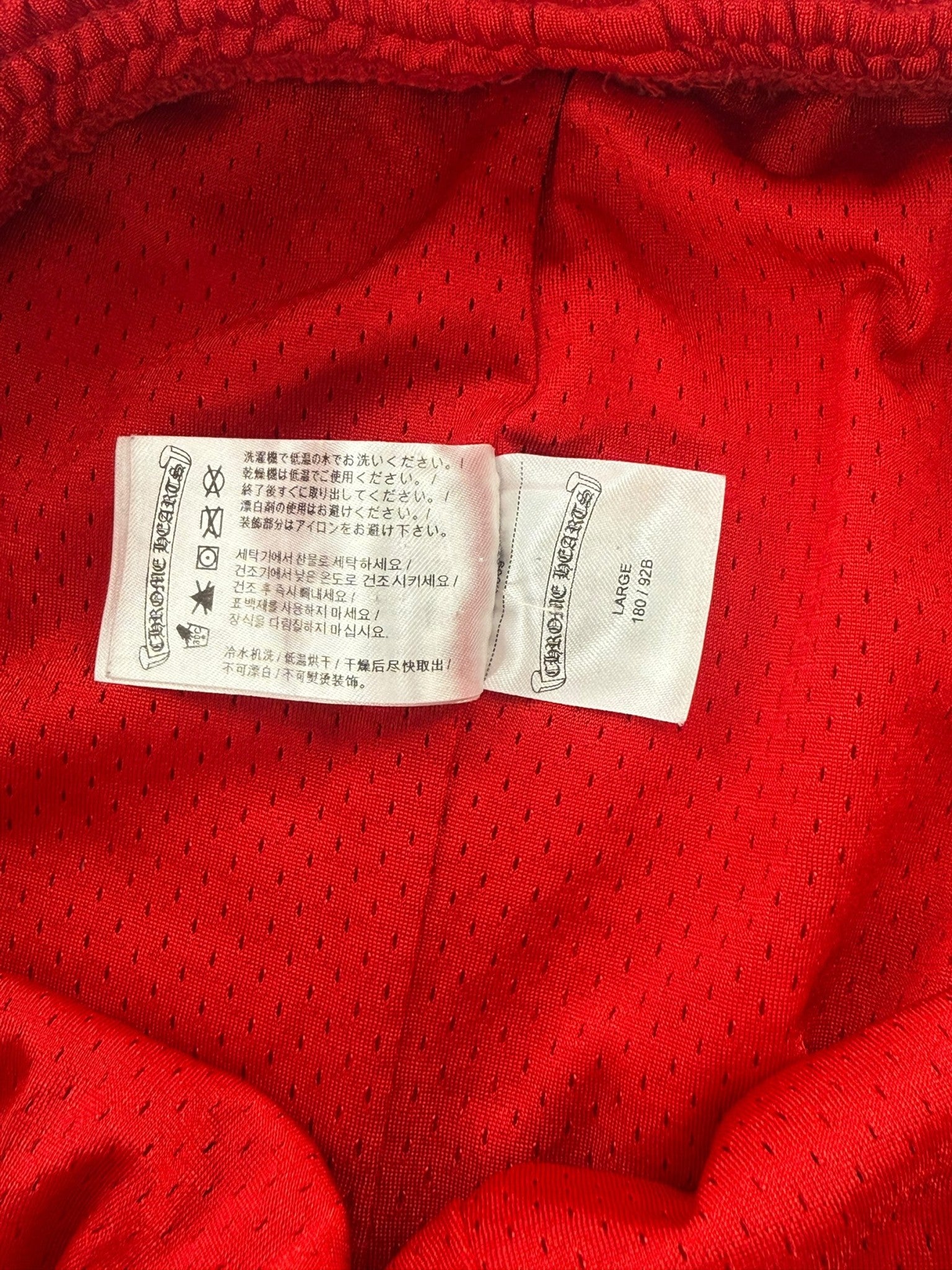 Chrome Hearts Matty Boy Mesh Varsity Pants Red