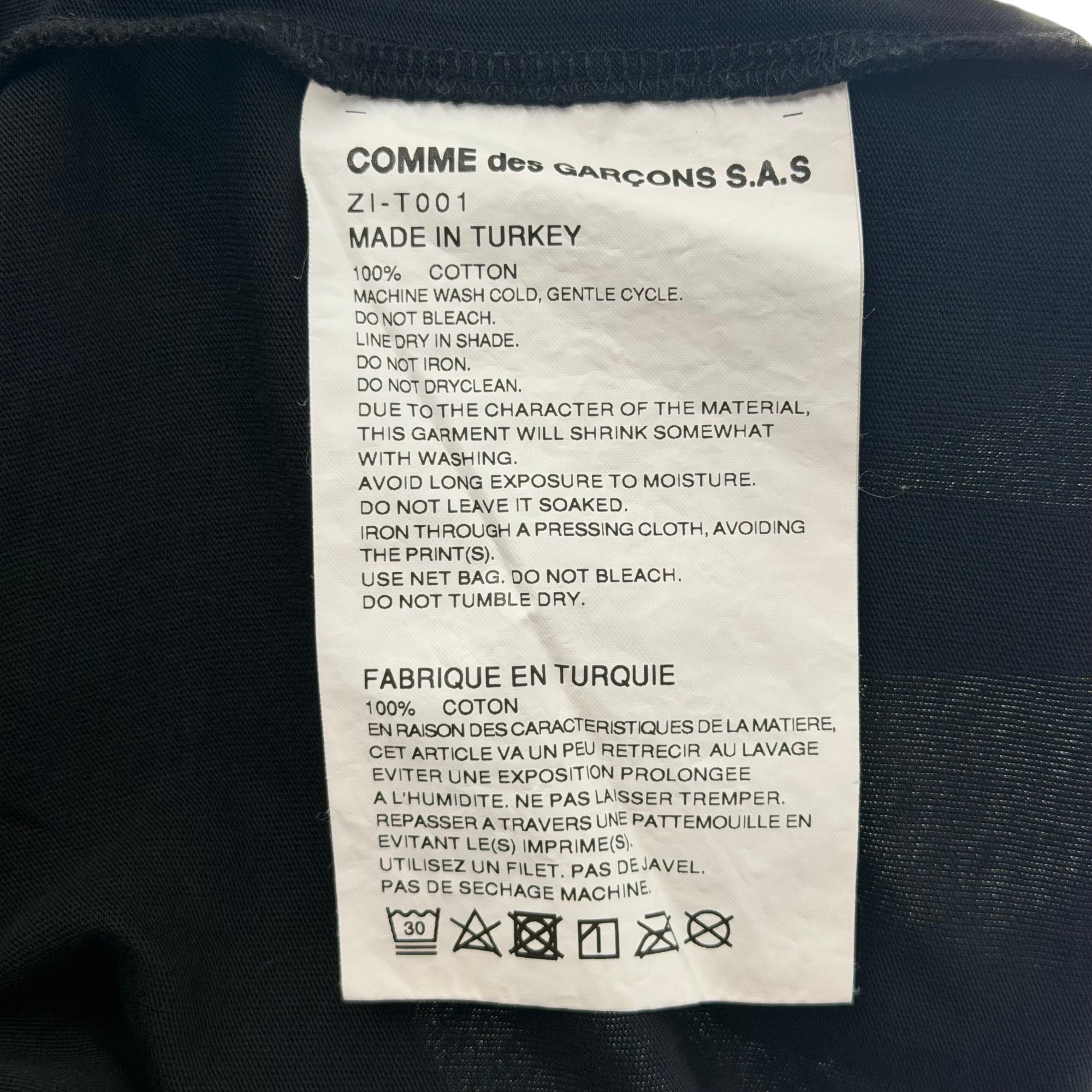 Chrome Hearts CDG Dover Street Market Scroll Logo Shirt Black