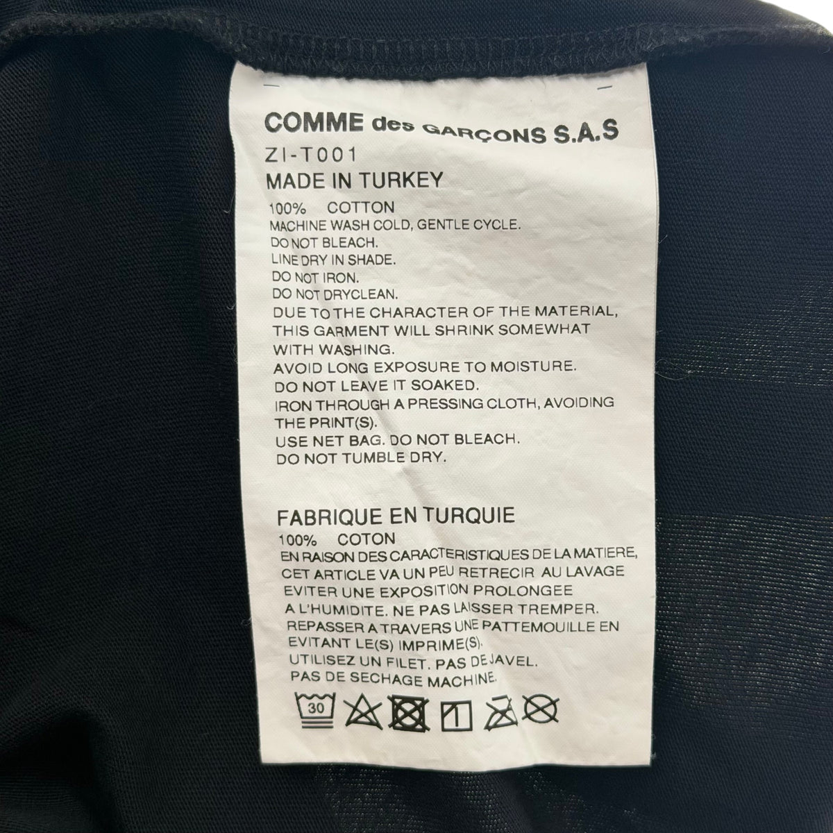 Chrome Hearts CDG Dover Street Market Scroll Logo Shirt Black