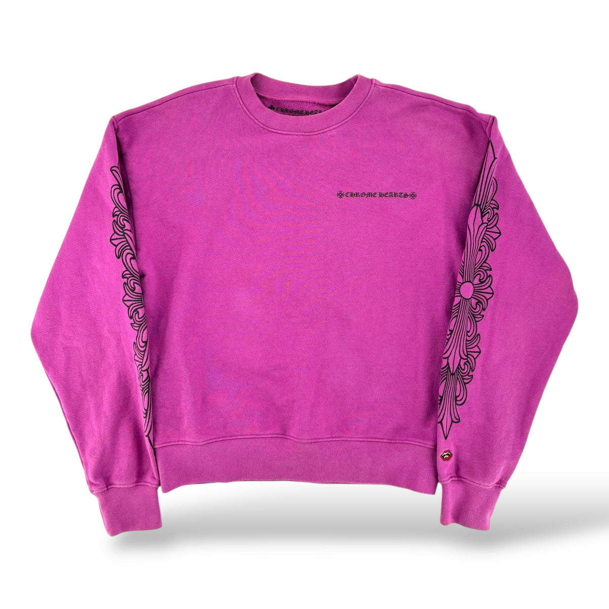 Chrome Hearts Matty Boy Spider Web Crewneck Sweatshirt Purple