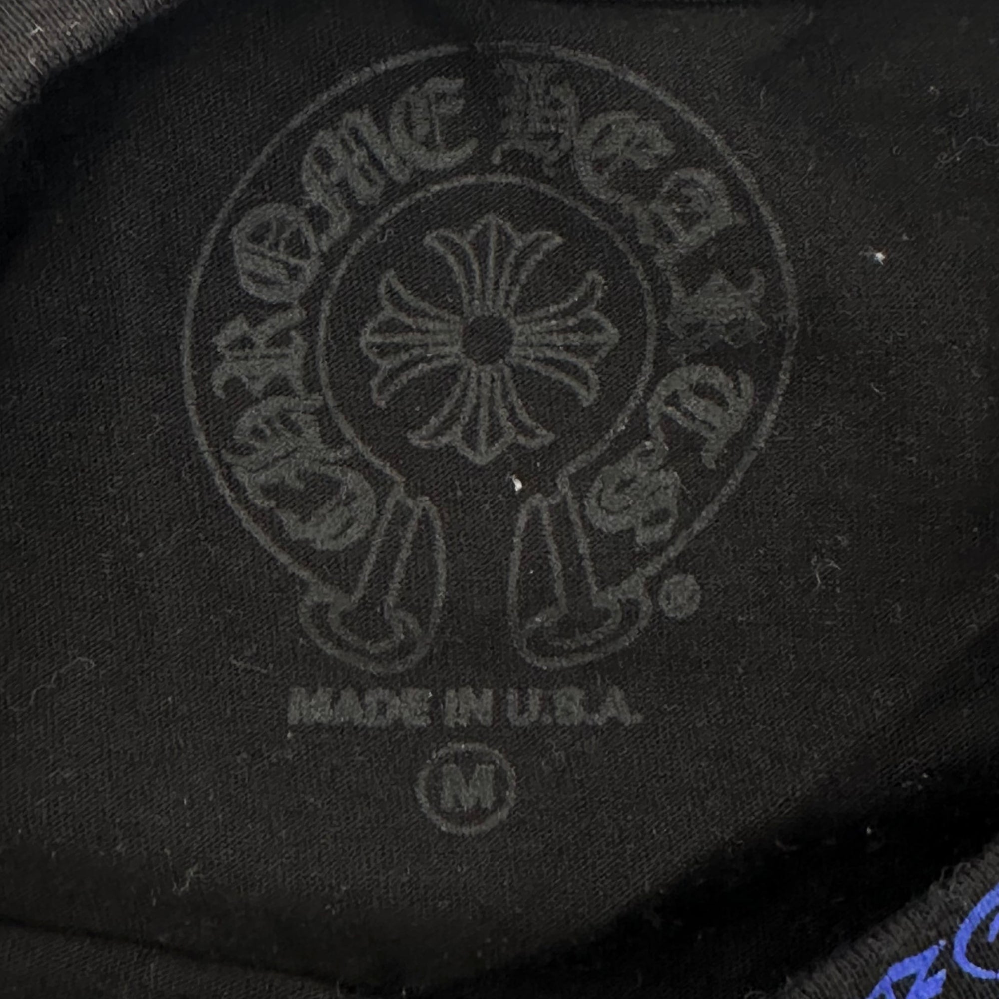 Chrome Hearts Neck Scroll Logo L/S Black Blue