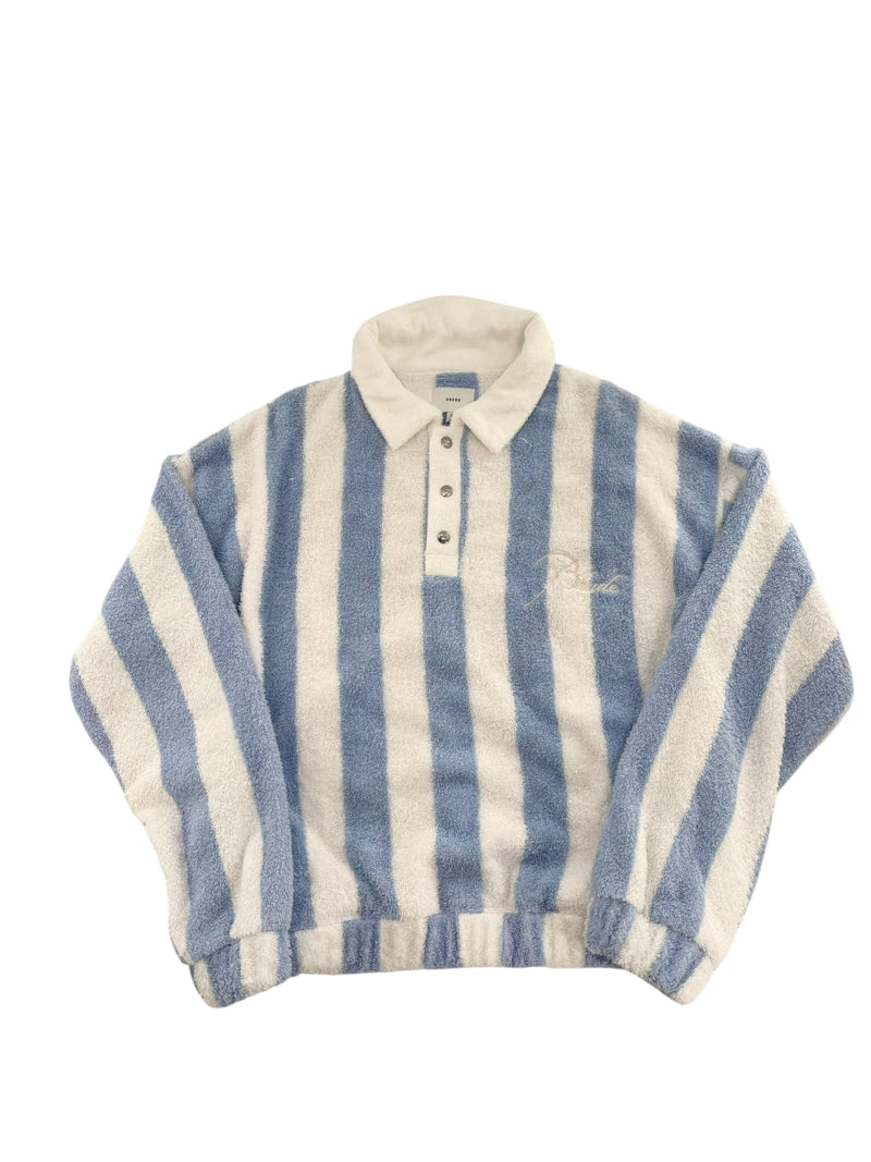 Rhude Striped Terry Logo Longsleeve Shirt