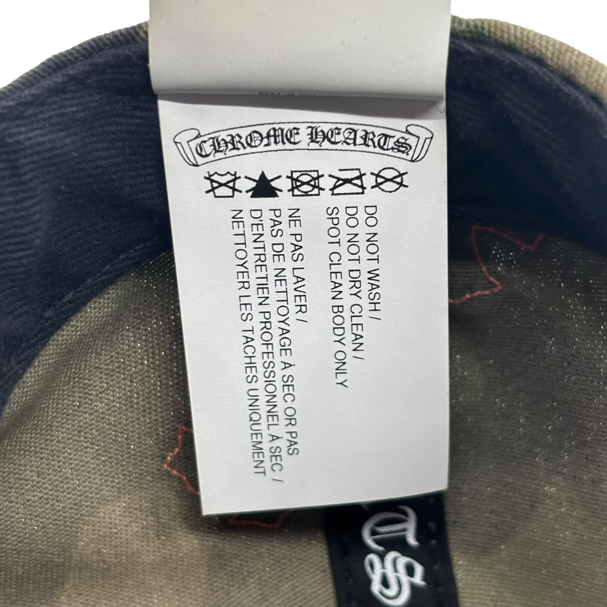 Chrome Hearts Cross Patch Camo Orange Baseball Hat