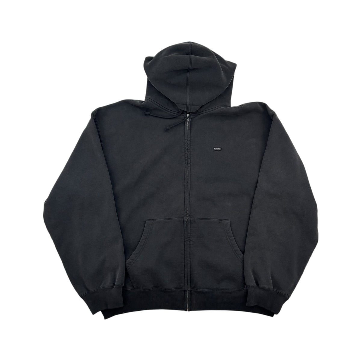 Supreme Small Box Zip Up Sweatshirt (SS26) Black