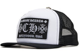 Chrome Hearts CH Hollywood Trucker Hat Black/White