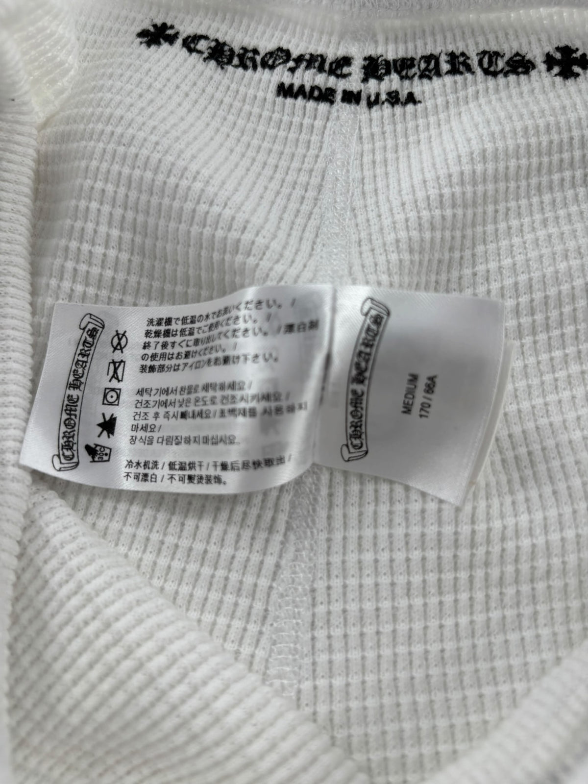 Chrome Hearts Matty Boy Sinister Thermal Bike Shorts White