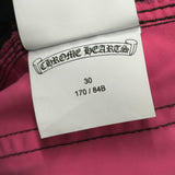Chrome Hearts Leather Double Knee Carpenter Nylon Pants Brown