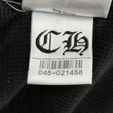Chrome Hearts Blue Scroll Logo Thermal Long Sleeve Tee Black