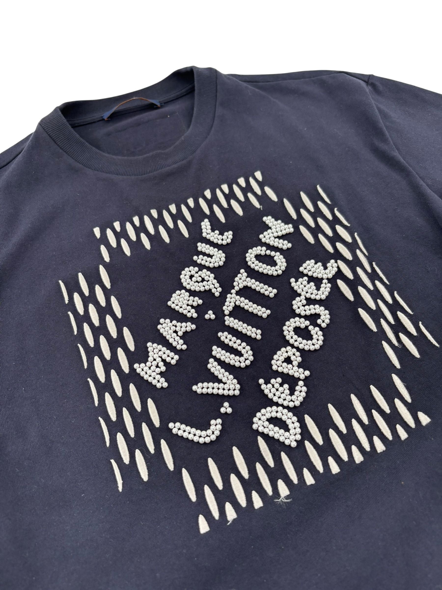 Louis Vuitton Beaded Marqui Tee Navy